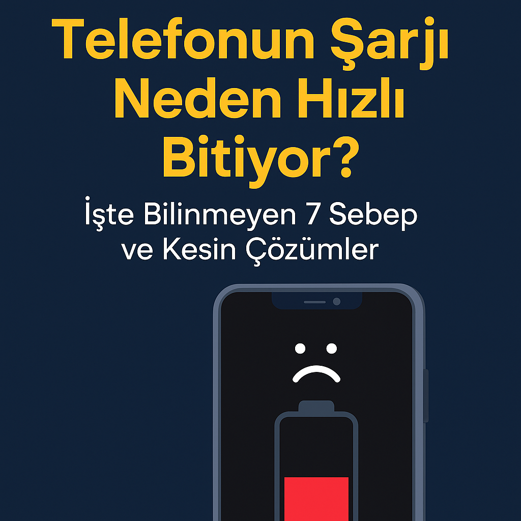 Telefonun Şarjı Neden Hızlı Bitiyor? İşte Bilinmeyen 7 Sebep ve Kesin Çözümler